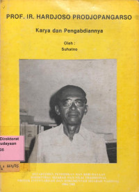 Image of Prof. Ir. Hardjoso Prodjopangarso: Karya dan Pengabdiannya
