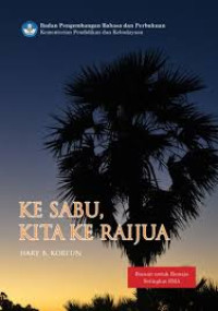 ebook KE SABU, KITA KE RAIJUA