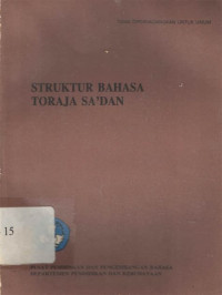 Struktur Bahasa Toraja Sa'dan